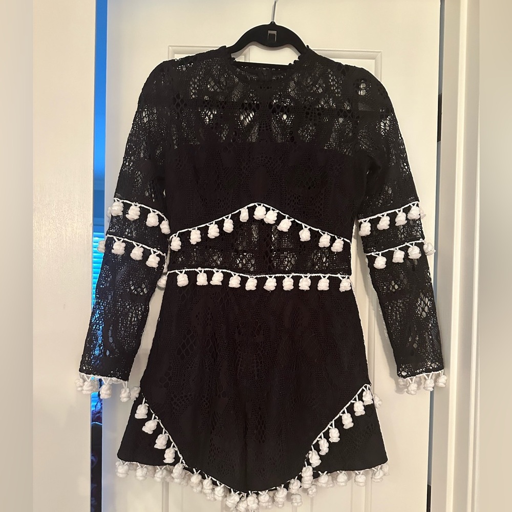 Alexis Danika Black and White Romper